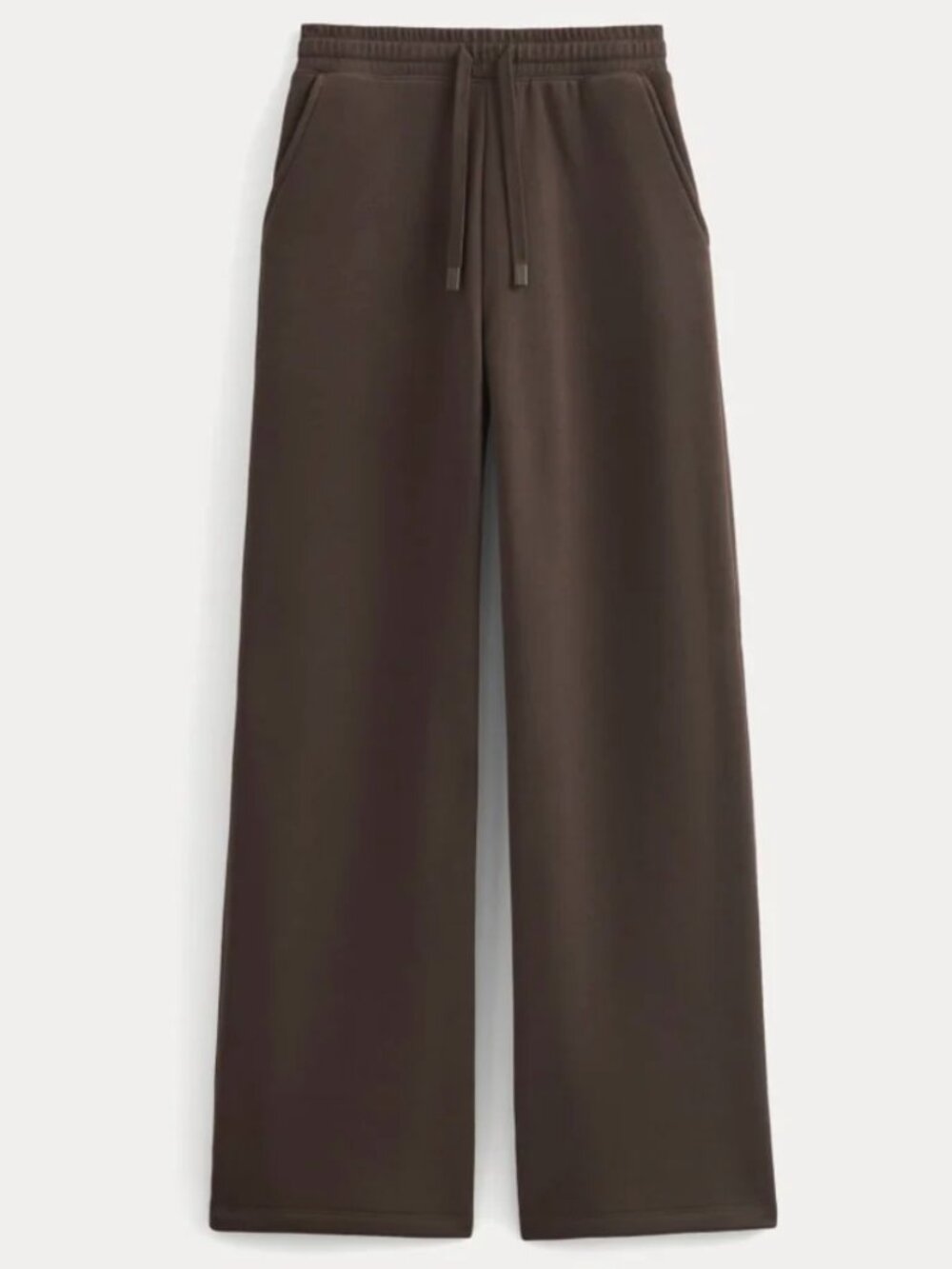 NWT Everlane Luxe Fleece Wide-Leg Sweatpant Colour Dark Chocolate Size Small
